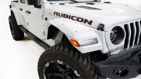 Fab Fours JL2006-1 Light Fender Flare System Jeep Wrangler JL/Gladiator JT