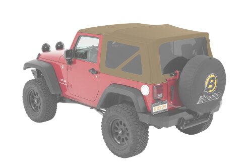 Bestop 5482274 Supertop NX Soft Top Jeep Wrangler JK 07-18 2 Door (Pebble Beige)