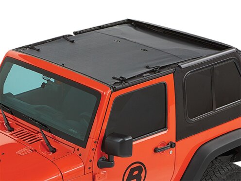 Bestop 5240235 Sun Bikini Top Jeep Wrangler JK 07-18 2 Door (Black Diamond)