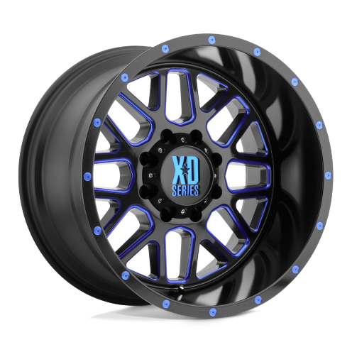 Колесный диск XD Wheels Grenade Satin Black Milled W/Blue Tinted Clear Coat 18x9 ET-12 XD82089050912NBC