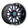 Колесный диск XD Wheels Grenade Satin Black Milled W/Blue Tinted Clear Coat 18x9 ET-12 XD82089050912NBC