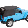 Bestop 5685217 Trektop Soft Top Jeep Wrangler JK 07-18 2 Door (Black Twill)
