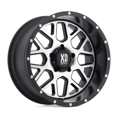 XD Wheels XD82067036542 Grenade Wheel Satin Black W/Machined Face 16x7 +42